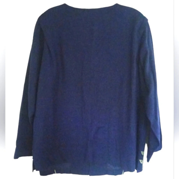 Diane Von Furstenberg Silk Blend Floral Embroidered Front Jacket Size 1X - Picture 2 of 4
